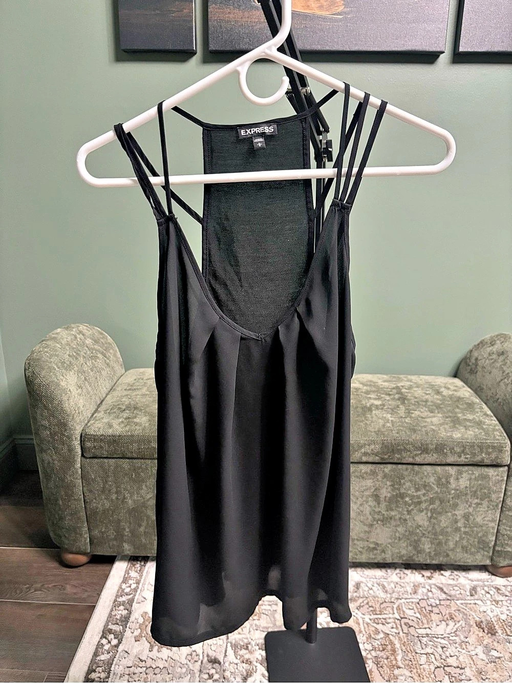 Express Black tank top Size Large Like New